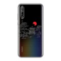 Полупрозрачный дизайнерский силиконовый чехол для Huawei Y8p Прозрачная япония