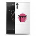 Полупрозрачный дизайнерский пластиковый чехол для Sony Xperia XZs Прозрачная япония