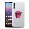 Полупрозрачный дизайнерский пластиковый чехол для Huawei P20 Pro Прозрачная япония