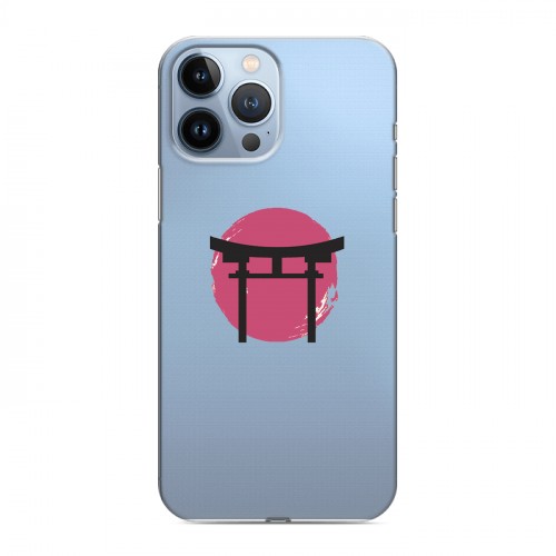 Полупрозрачный дизайнерский пластиковый чехол для Iphone 13 Pro Max Прозрачная япония