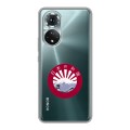 Полупрозрачный дизайнерский силиконовый чехол для Huawei Honor 50 Прозрачная япония