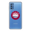 Полупрозрачный дизайнерский силиконовый чехол для Samsung Galaxy M52 5G Прозрачная япония