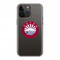 Полупрозрачный дизайнерский силиконовый с усиленными углами чехол для Iphone 14 Pro Max Прозрачная япония
