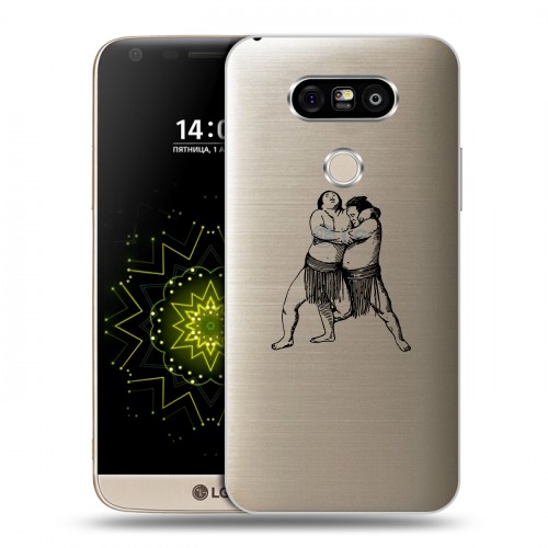 Полупрозрачный дизайнерский пластиковый чехол для LG G5 Прозрачная япония