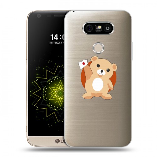 Полупрозрачный дизайнерский пластиковый чехол для LG G5 Прозрачная япония