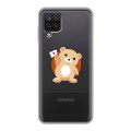 Полупрозрачный дизайнерский силиконовый чехол для Samsung Galaxy A12 Прозрачная япония