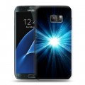 Дизайнерский силиконовый с усиленными углами чехол для Samsung Galaxy S7 Абстракции Сияние
