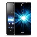 Дизайнерский пластиковый чехол для Sony Xperia TX Абстракции Сияние