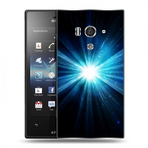 Дизайнерский пластиковый чехол для Sony Xperia acro S Абстракции Сияние