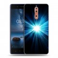 Дизайнерский пластиковый чехол для Nokia 8 Абстракции Сияние