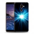 Дизайнерский пластиковый чехол для Nokia 7 Plus Абстракции Сияние