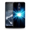 Дизайнерский пластиковый чехол для Nokia 5.1 Абстракции Сияние