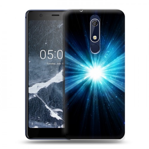 Дизайнерский пластиковый чехол для Nokia 5.1 Абстракции Сияние