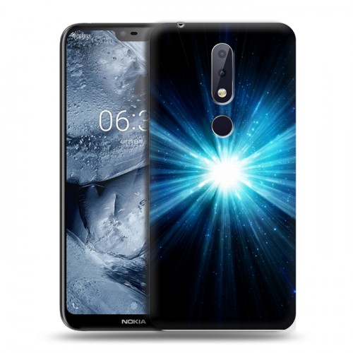 Дизайнерский силиконовый чехол для Nokia 6.1 Plus Абстракции Сияние