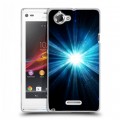 Дизайнерский пластиковый чехол для Sony Xperia L Абстракции Сияние