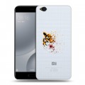 Полупрозрачный дизайнерский пластиковый чехол для Xiaomi Mi5C Прозрачные тигры