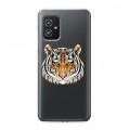 Полупрозрачный дизайнерский пластиковый чехол для ASUS ZenFone 8 Прозрачные тигры