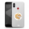 Полупрозрачный дизайнерский пластиковый чехол для Xiaomi Mi8 SE Прозрачный тигр