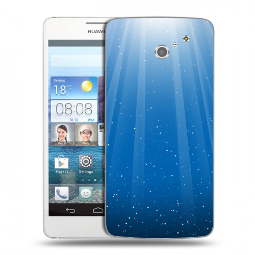 Дизайнерский пластиковый чехол для Huawei Ascend D2 Абстракции Сияние