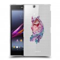 Полупрозрачный дизайнерский пластиковый чехол для Sony Xperia Z Ultra  Совы