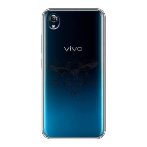 Полупрозрачный дизайнерский силиконовый с усиленными углами чехол для Vivo Y91C Совы