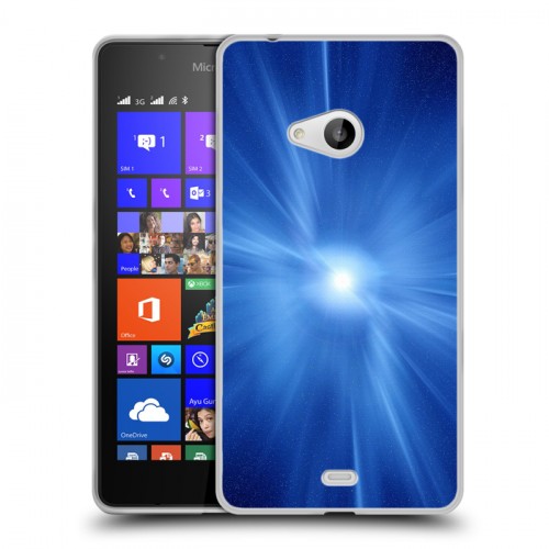 Дизайнерский пластиковый чехол для Microsoft Lumia 540 Абстракции Сияние