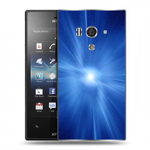 Дизайнерский пластиковый чехол для Sony Xperia acro S Абстракции Сияние