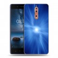 Дизайнерский пластиковый чехол для Nokia 8 Абстракции Сияние