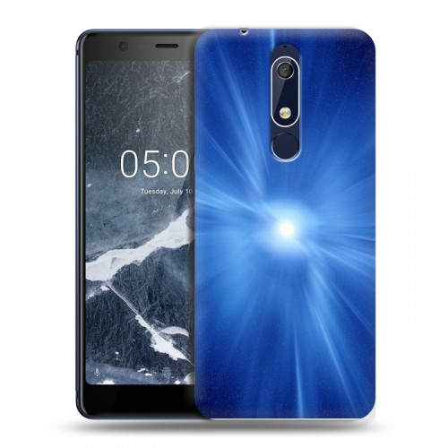 Дизайнерский пластиковый чехол для Nokia 5.1 Абстракции Сияние