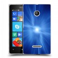 Дизайнерский пластиковый чехол для Microsoft Lumia 435 Абстракции Сияние