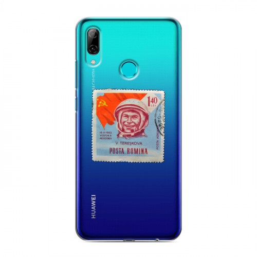 Полупрозрачный дизайнерский пластиковый чехол для Huawei P Smart (2019) Флаг СССР