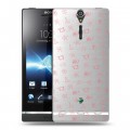 Полупрозрачный дизайнерский пластиковый чехол для Sony Xperia S Флаг СССР