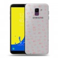 Полупрозрачный дизайнерский пластиковый чехол для Samsung Galaxy J6 Флаг СССР