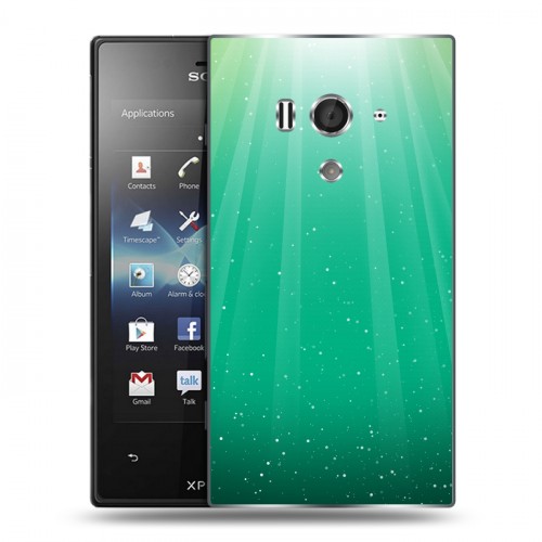 Дизайнерский пластиковый чехол для Sony Xperia acro S Абстракции Сияние