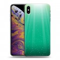 Дизайнерский силиконовый чехол для Iphone Xs Max Абстракции Сияние