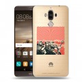 Полупрозрачный дизайнерский пластиковый чехол для Huawei Mate 9 Флаг СССР