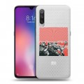 Полупрозрачный дизайнерский силиконовый с усиленными углами чехол для Xiaomi Mi9 Флаг СССР