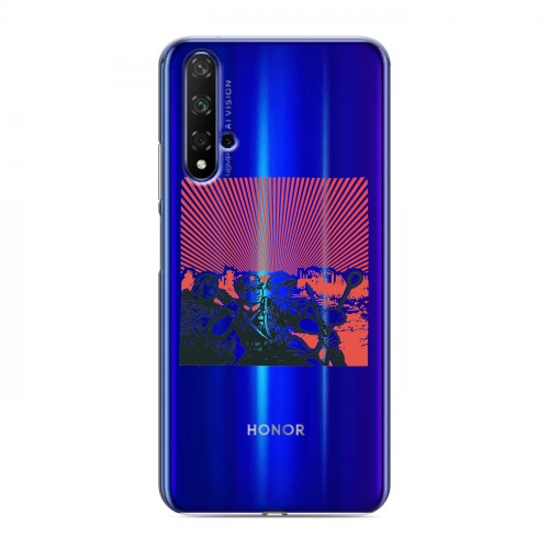 Полупрозрачный дизайнерский пластиковый чехол для Huawei Honor 20 Флаг СССР