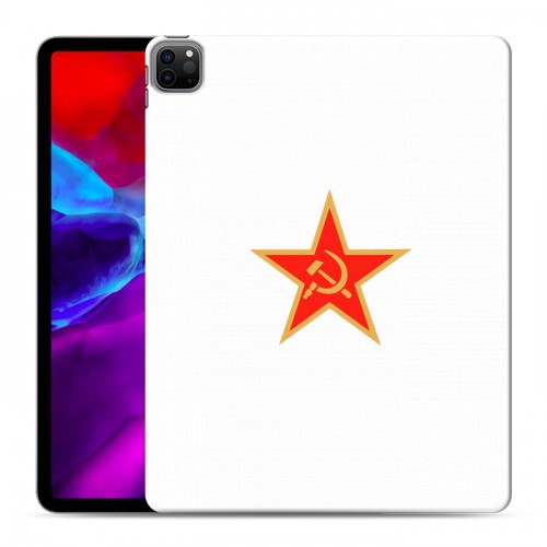 Полупрозрачный дизайнерский пластиковый чехол для Ipad Pro 12.9 (2020) Флаг СССР