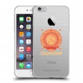 Полупрозрачный дизайнерский силиконовый чехол для Iphone 6 Plus/6s Plus Флаг СССР