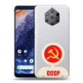 Полупрозрачный дизайнерский пластиковый чехол для Nokia 9 PureView Флаг СССР