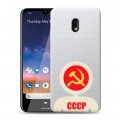 Полупрозрачный дизайнерский силиконовый чехол для Nokia 2.2 Флаг СССР