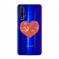 Полупрозрачный дизайнерский пластиковый чехол для Huawei Honor 20 Флаг СССР