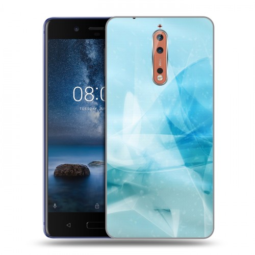 Дизайнерский пластиковый чехол для Nokia 8 Абстракции Сияние