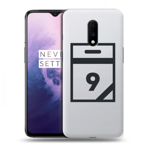 Полупрозрачный дизайнерский пластиковый чехол для OnePlus 7 Стикеры к Дню Победы