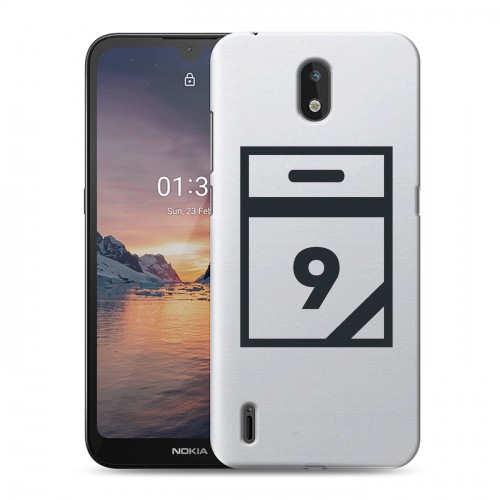 Полупрозрачный дизайнерский пластиковый чехол для Nokia 1.3 Стикеры к Дню Победы