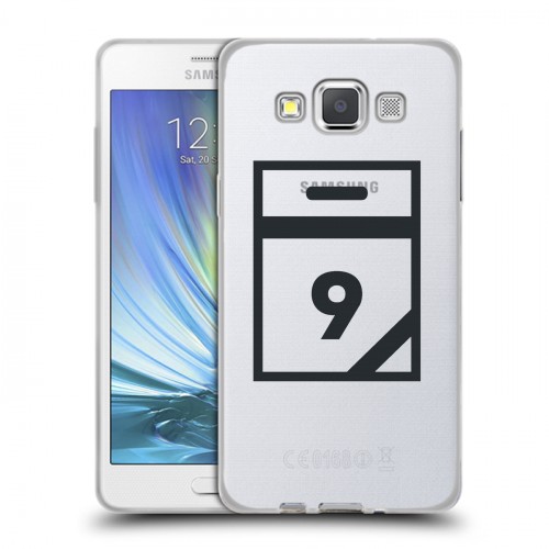 Полупрозрачный дизайнерский пластиковый чехол для Samsung Galaxy A5 Стикеры к Дню Победы