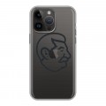 Полупрозрачный дизайнерский силиконовый чехол для Iphone 14 Pro Max Стикеры к Дню Победы