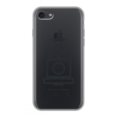 Полупрозрачный дизайнерский силиконовый чехол для Iphone 7 Стикеры к Дню Победы
