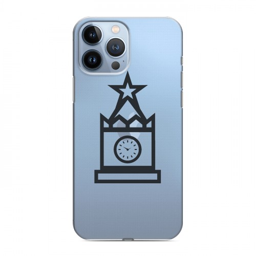 Полупрозрачный дизайнерский пластиковый чехол для Iphone 13 Pro Max Стикеры к Дню Победы